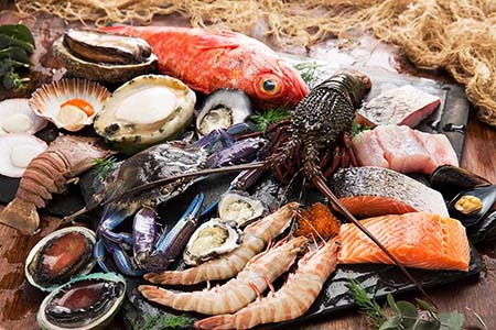 ăn hải sản giúp bổ sung canxi hỗ trợ tăng chiều cao ở tuổi 13-18
